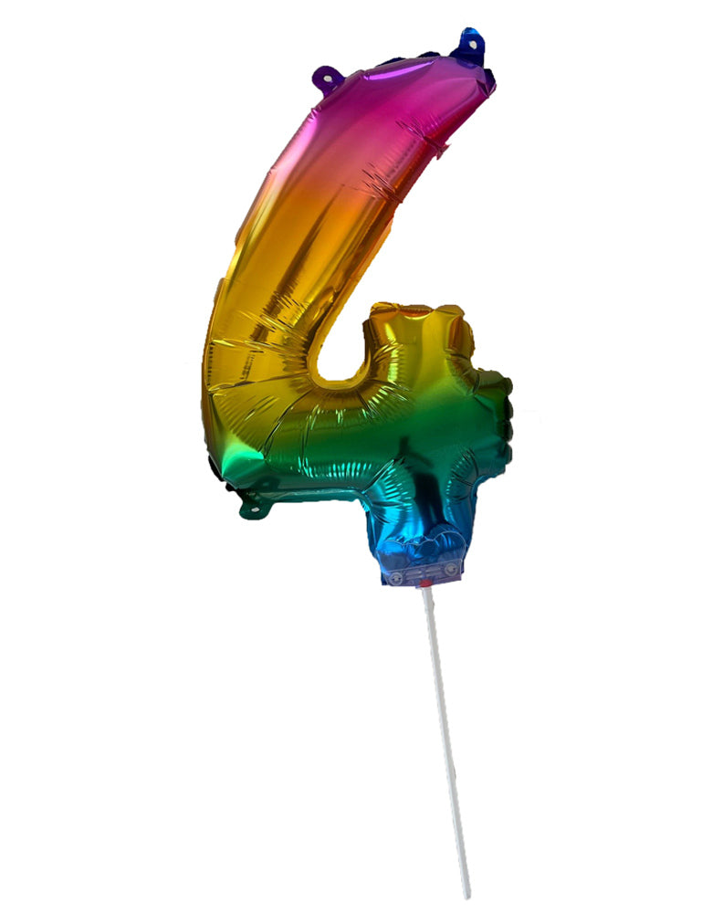 das-kost-mland-dekorationen-zahlen-folienballon-41cm-zahl-4-regenbogen image 2