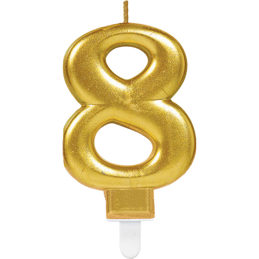 sparkling-celebrations-zahlenkerze-8-gold-9-3cm image 1