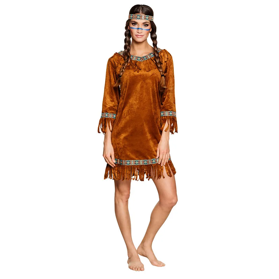 das-kost-mland-young-deer-indianer-kost-m-damen-braun-m image 1