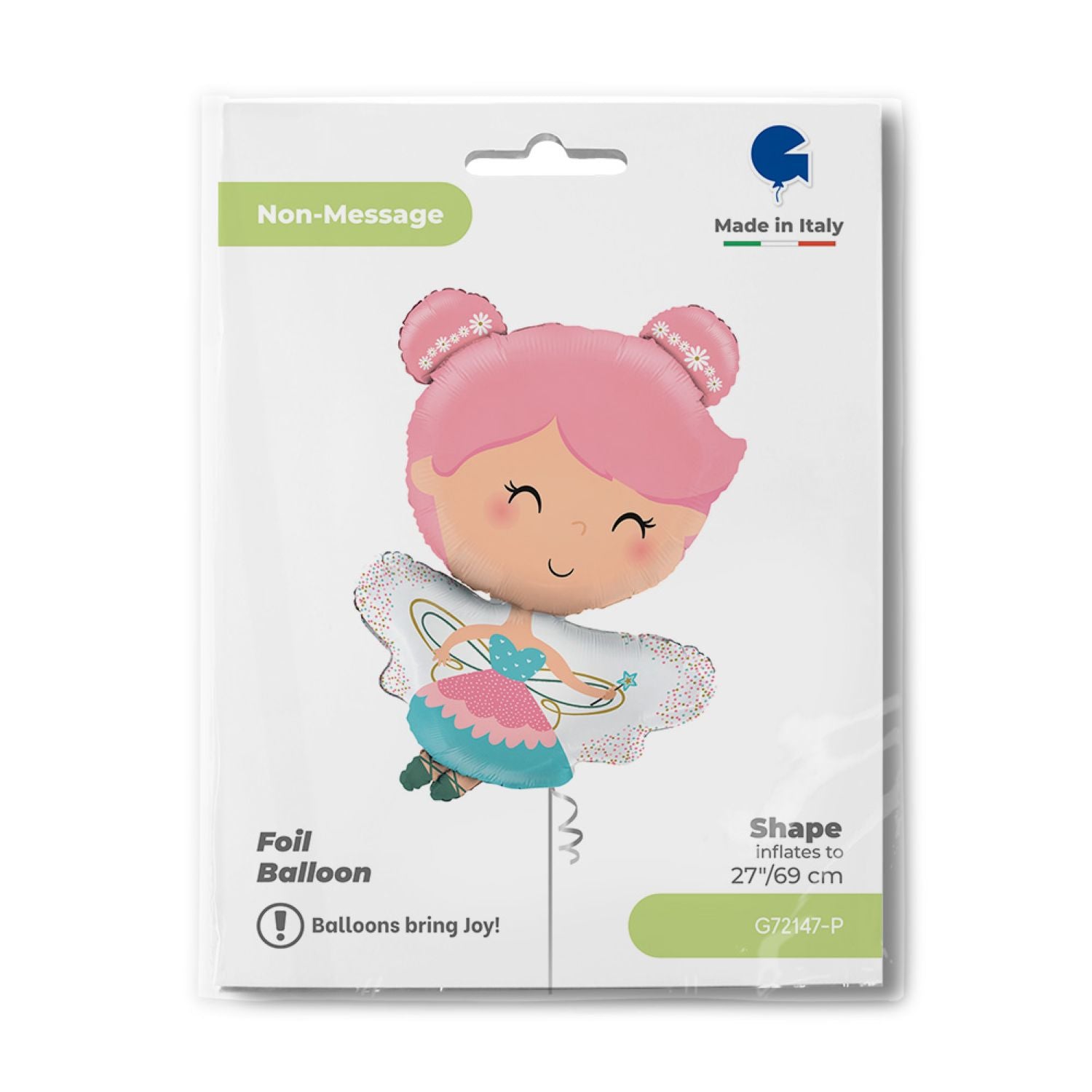 das-kost-mland-fee-shape-folienballon-69-cm-figurenballon image 2
