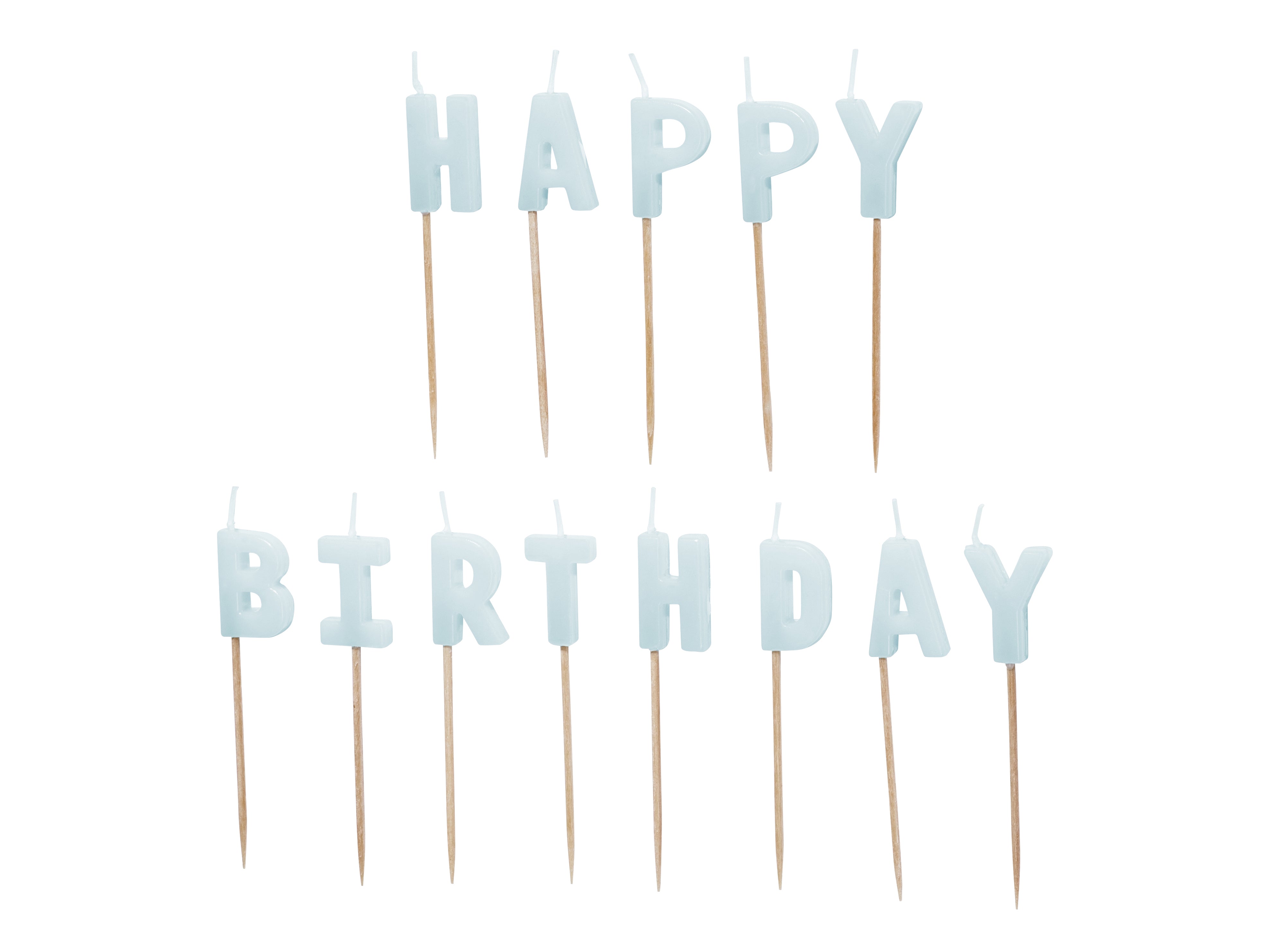 das-kost-mland-happy-birthday-geburtstagskerzen-hellblau-13-st-ck image 1