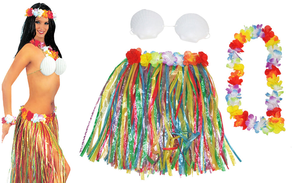das-kost-mland-damen-aloha-hawaii-kost-m-set-muschel-bh-3-teilig image 1
