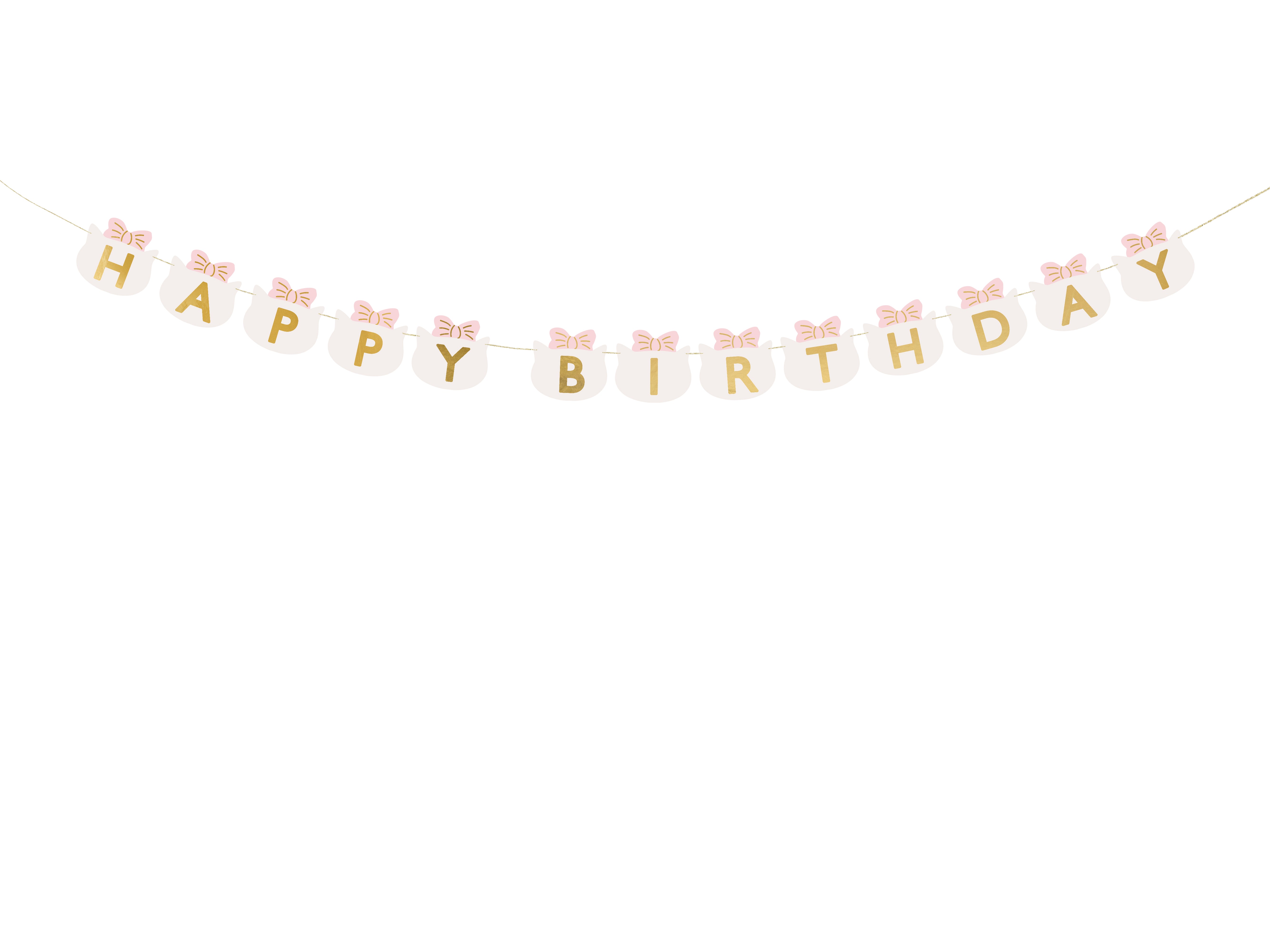 das-kost-mland-dekorationen-happy-birthday-cats-banner-280-cm image 1