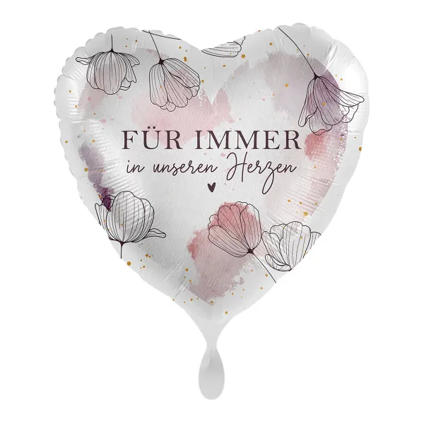 das-kost-mland-herz-folienballon-f-r-immer-43cm-18-herzballon image 1