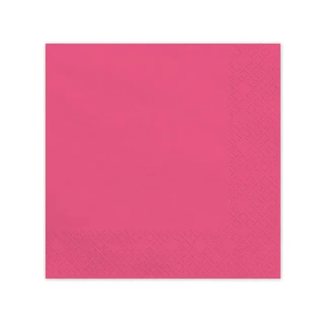 das-kost-mland-uni-servietten-papierservietten-pink-20-st-ck-33cm image 1
