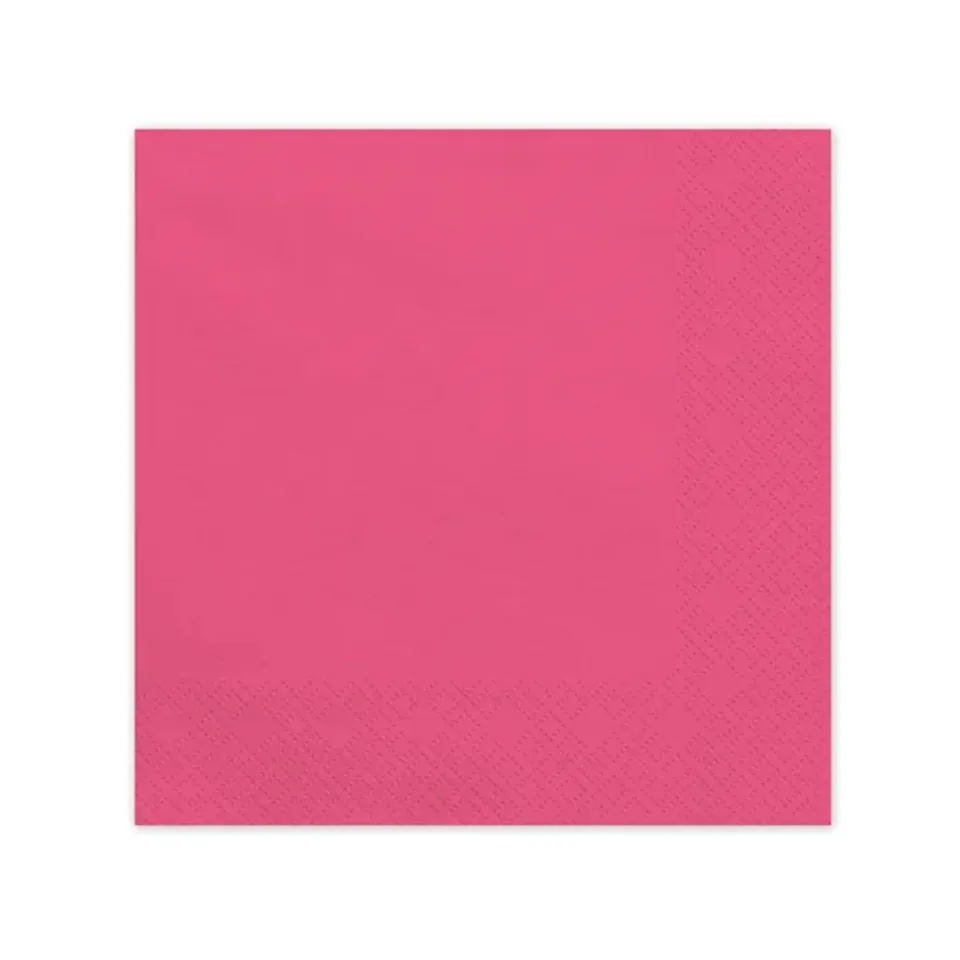 das-kost-mland-uni-servietten-papierservietten-pink-20-st-ck-33cm image 1