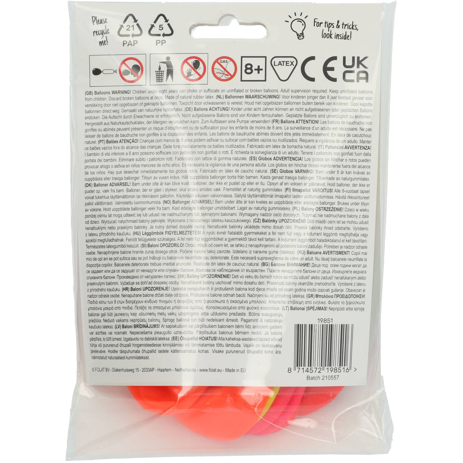 das-kost-mland-latexballon-neon-30-cm-10-st-ck image 3