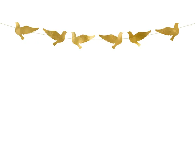 das-kost-mland-girlande-goldene-tauben-86-cm-gold-deko image 1