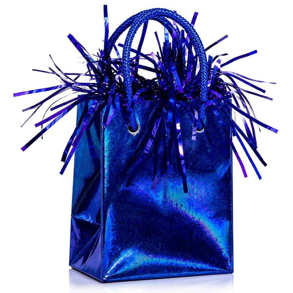 das-kost-mland-dekorationen-ballongewicht-170g-holo-blau-t-te image 1