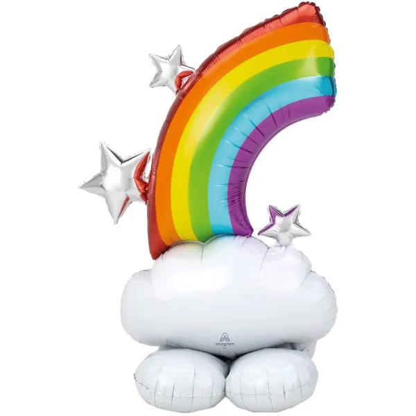 das-kost-mland-airloonz-folienballon-regenbogen-132-cm image 1