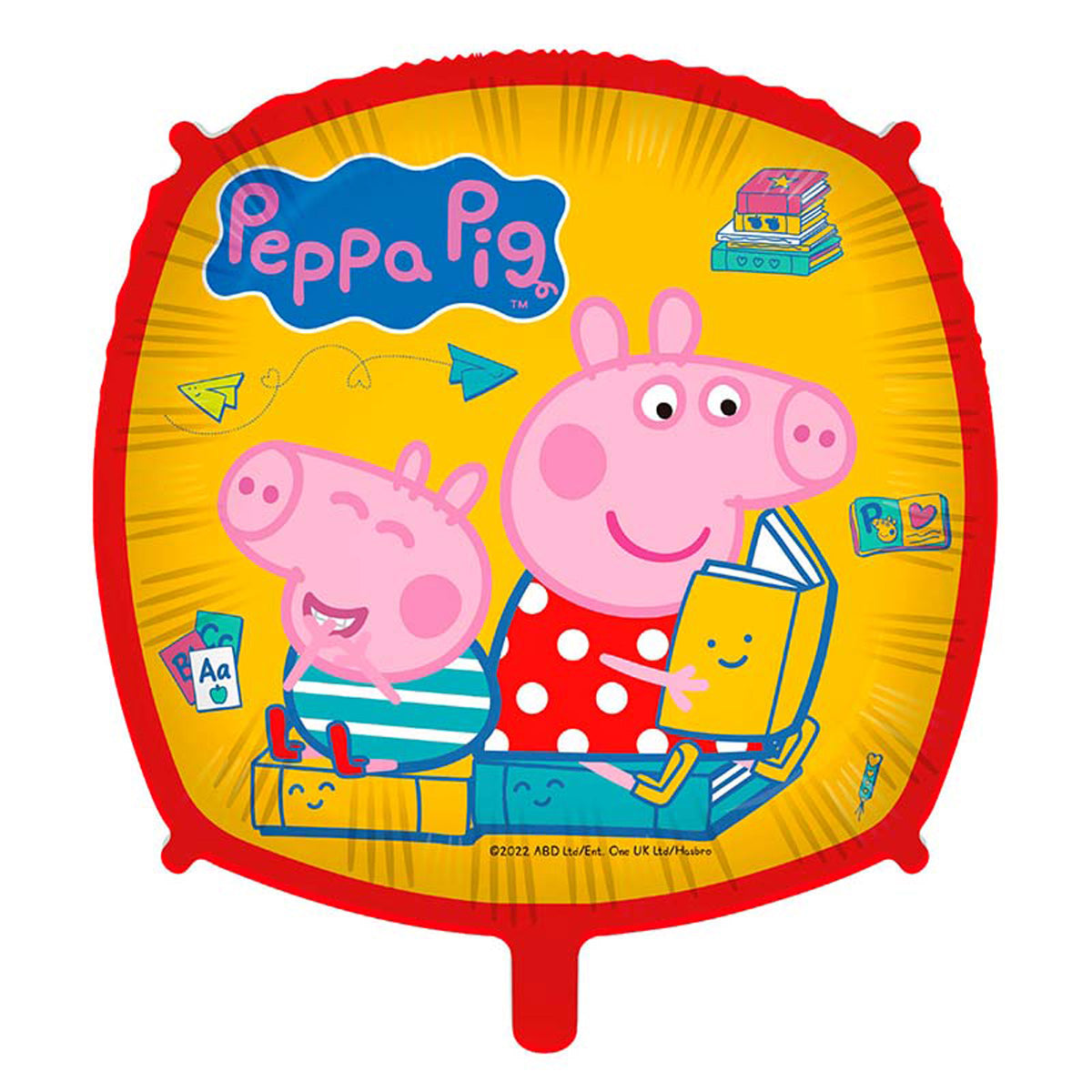 peppa-pig-quadrat-folienballon-46-cm-peppa-pig-motiv image 1