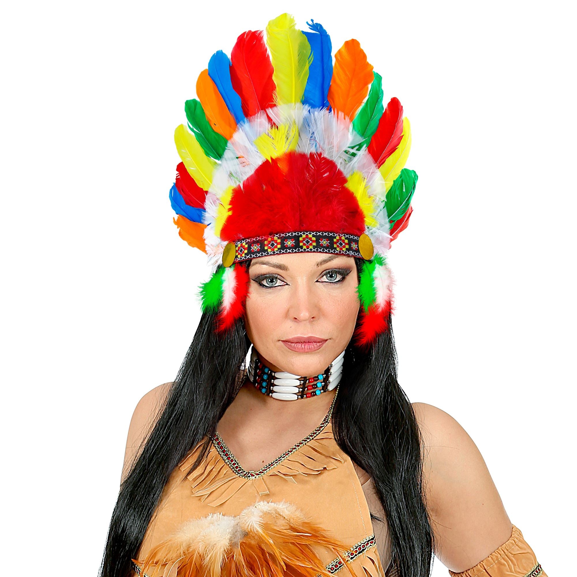 indianer-feder-kopfschmuck-bunt-federkrone-haarschmuck image 3