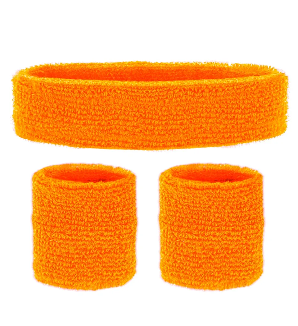 schwei-b-nder-set-3-tlg-neonorange-80er-disco image 1