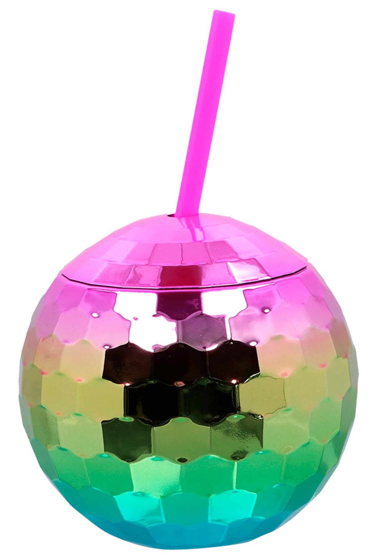 das-kost-mland-becher-discokugel-60-cl-mit-strohhalm-gold image 3