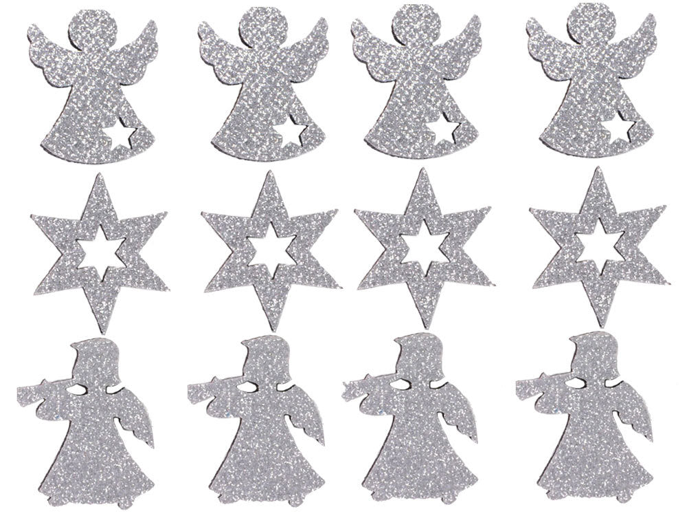 riffelmacher-filz-streudeko-glitter-4-cm-silber-engel-sterne-12-tlg image 6