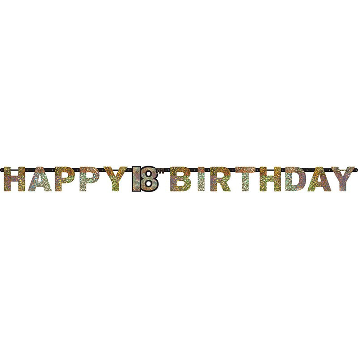 das-kost-mland-happy-birthday-buchstabengirlande-gold-213-cm image 1