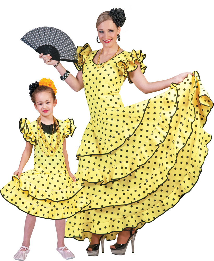 das-kost-mland-flamenco-kleid-samba-kost-m-m-dchen-gelb image 4
