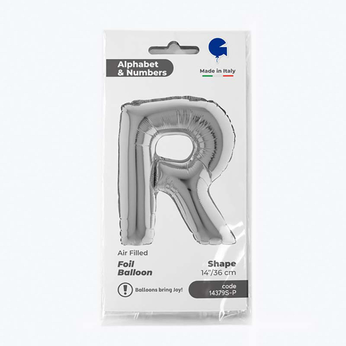 das-kost-mland-buchstaben-folienballon-silber-buchstabe-r-36cm image 2