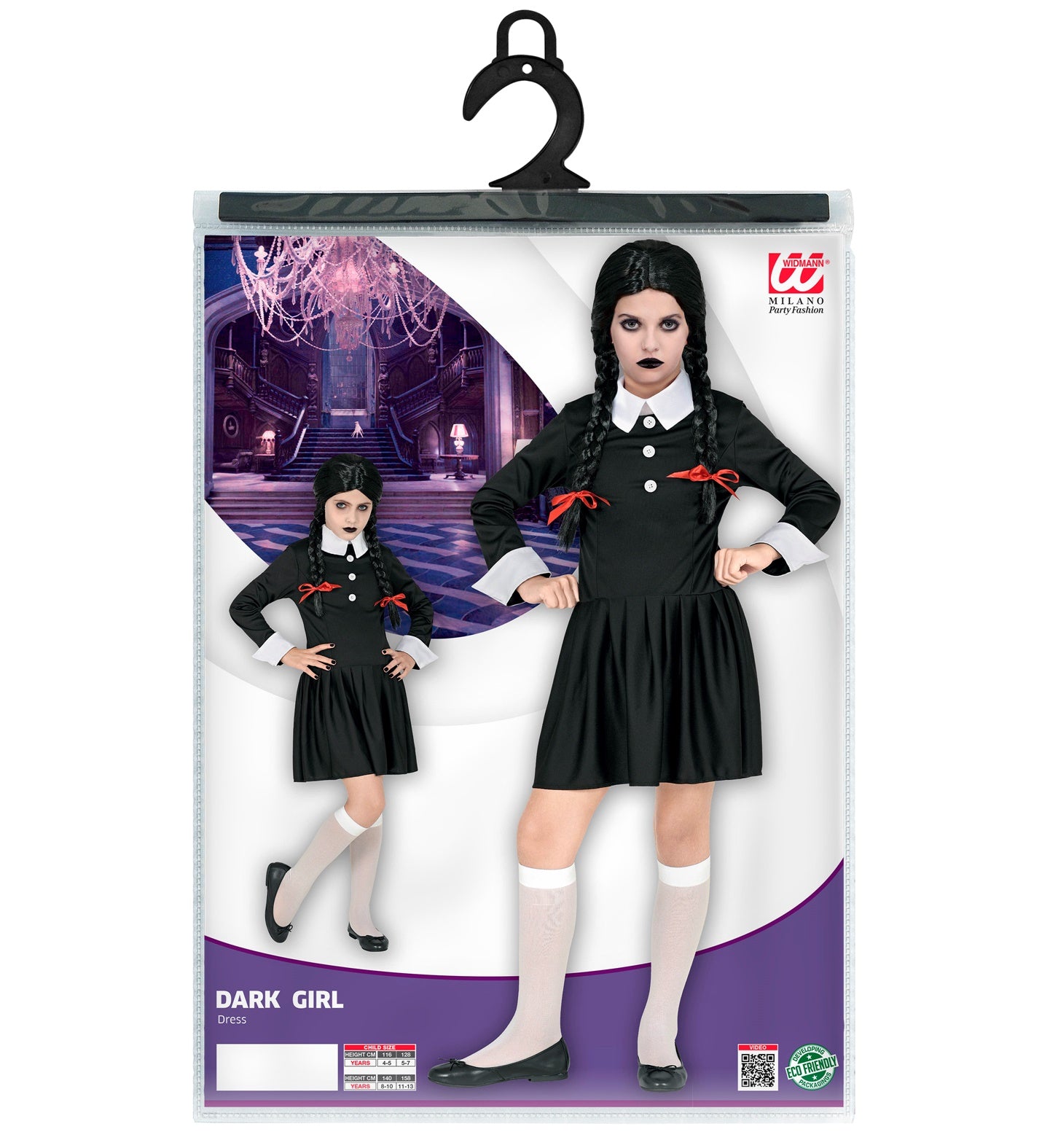 das-kost-mland-dark-girl-kinderkost-m-gr-128-schwarz-wei image 3