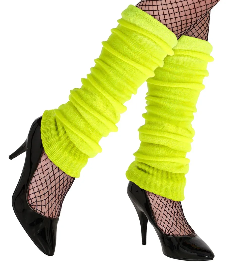das-kost-mland-stulpen-neon-gelb-80er-disco-overknees image 1