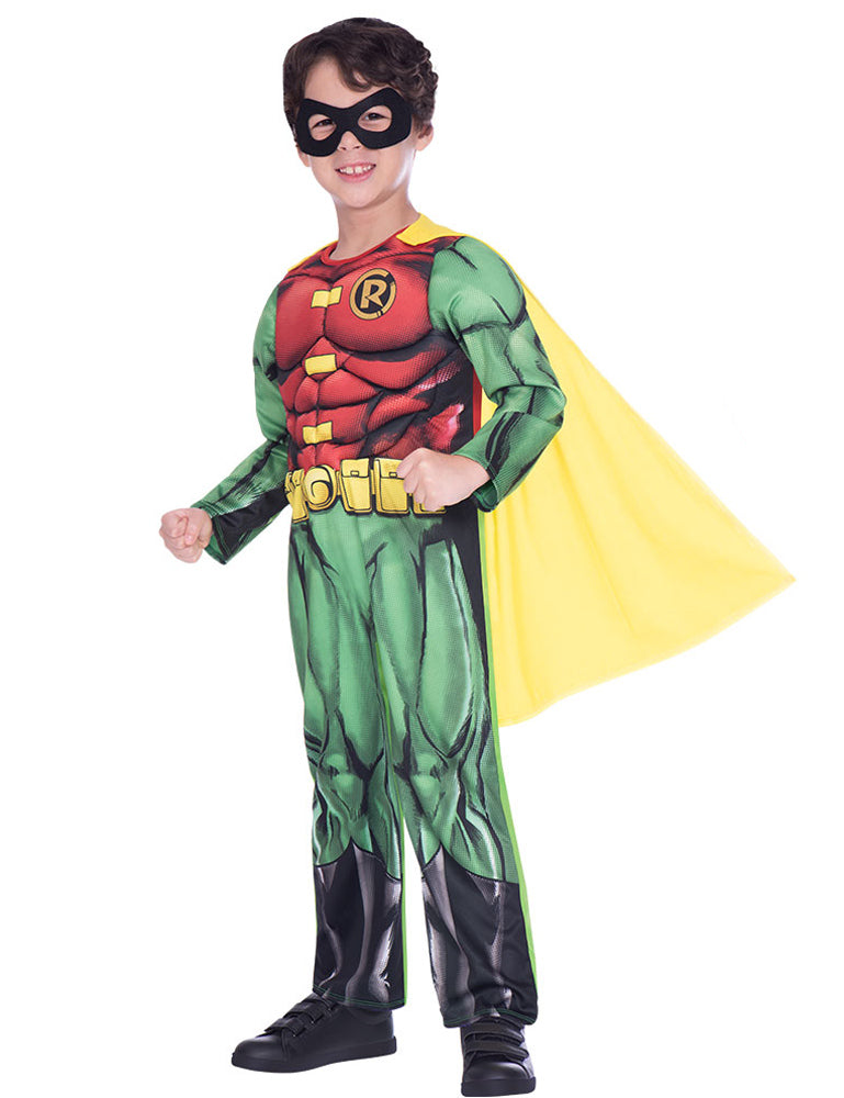 das-kost-mland-jungen-robin-superhelden-kost-m-classic-rot-gr-n image 2