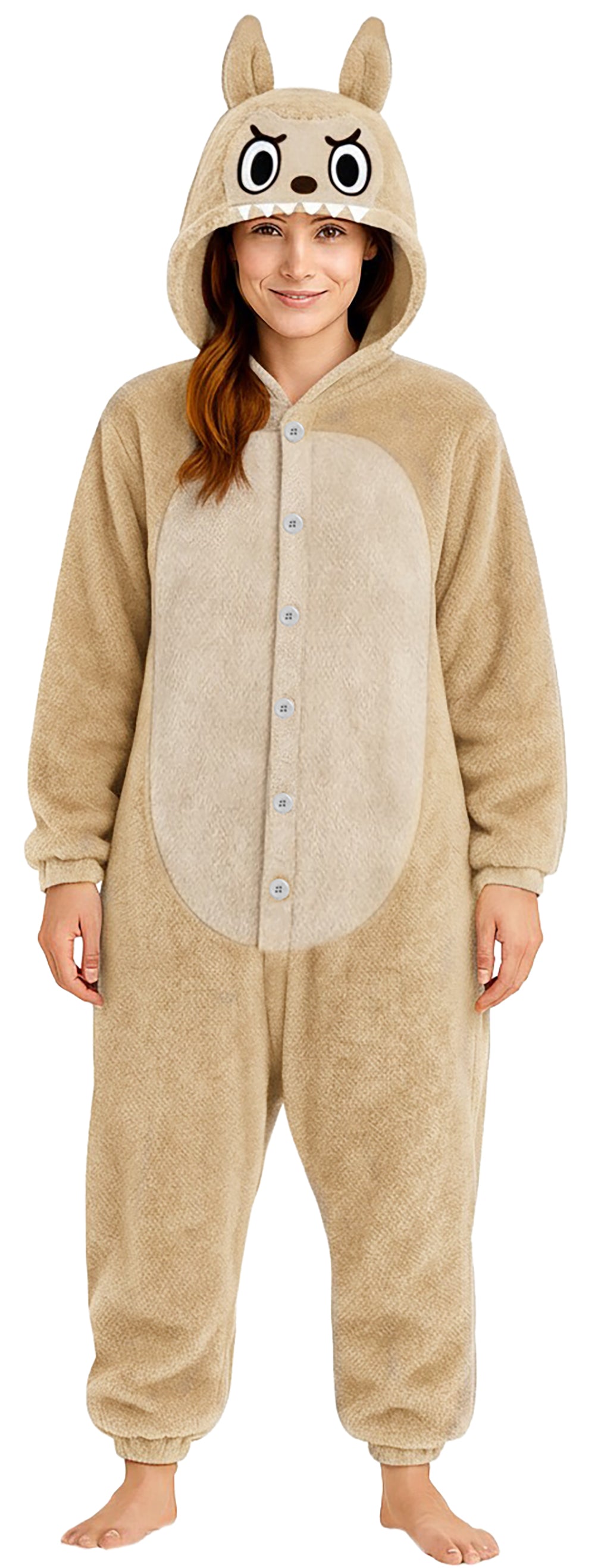 das-kost-mland-lulu-monster-pyjama-tierkost-m-beige-gr-52-54 image 4