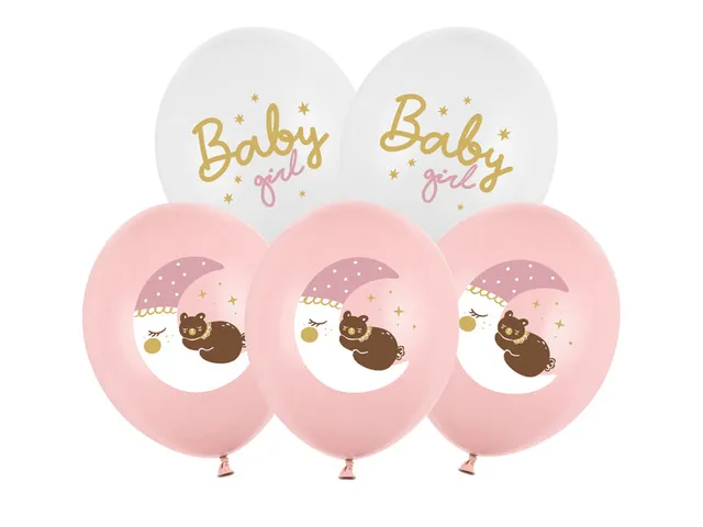das-kost-mland-dekorationen-baby-girl-luftballon-30cm-6-st-ck image 1