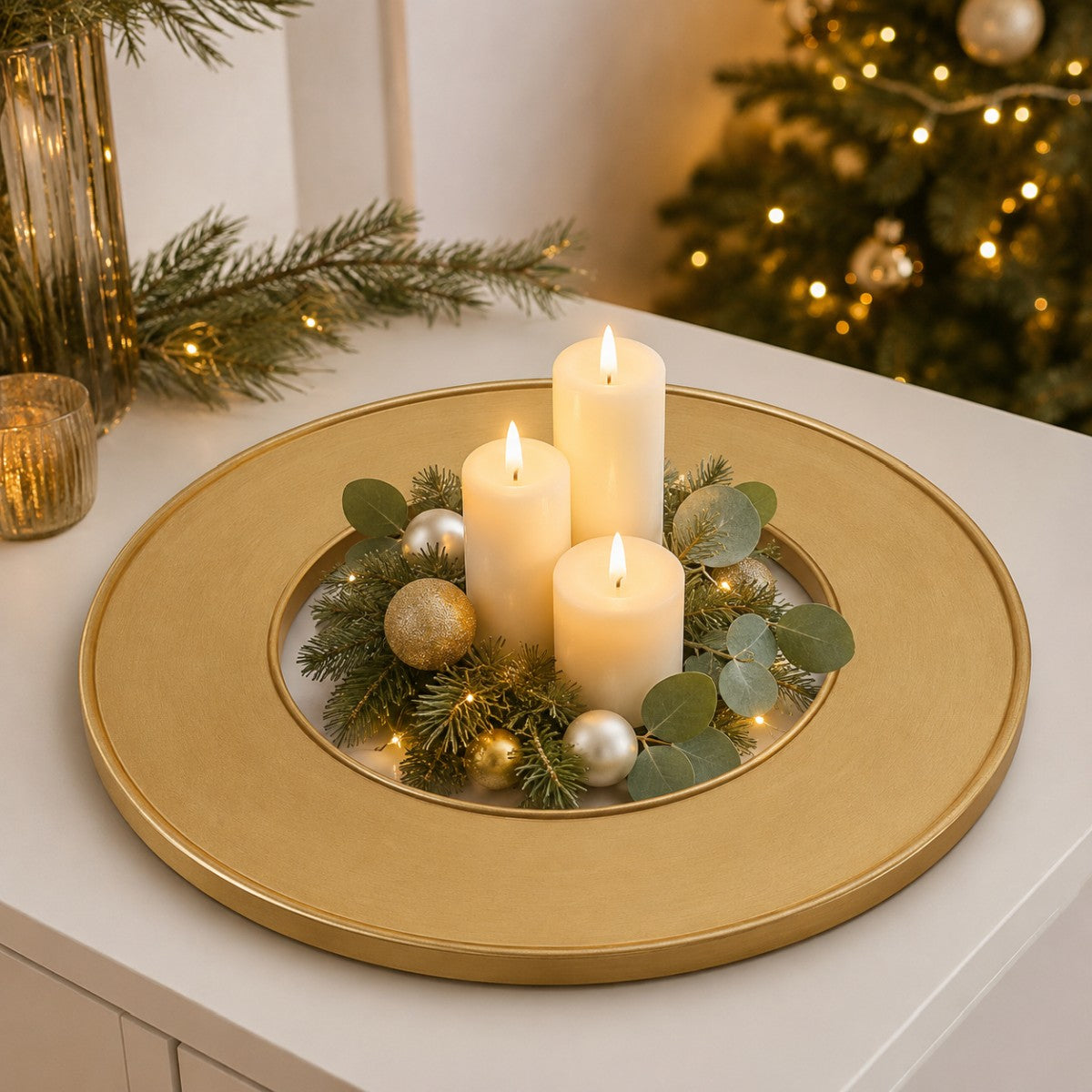 riffelmacher-deko-tablett-ring-holz-gold-44x44cm image 2