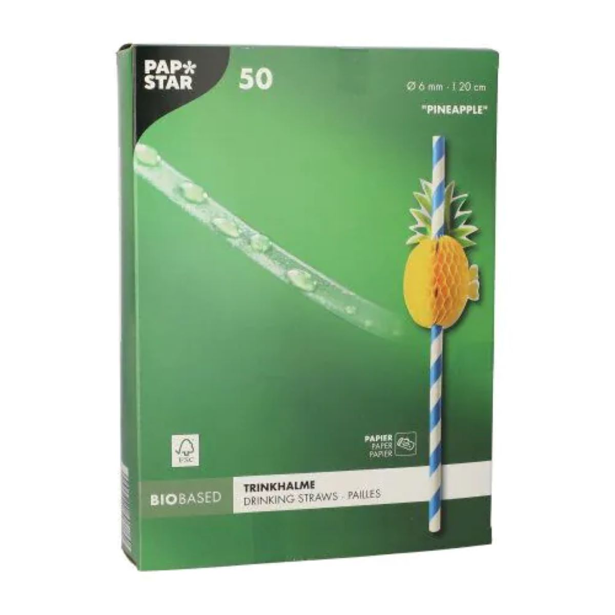 papierstrohhalme-pineapple-50stk-20cm-trinkhalme image 3