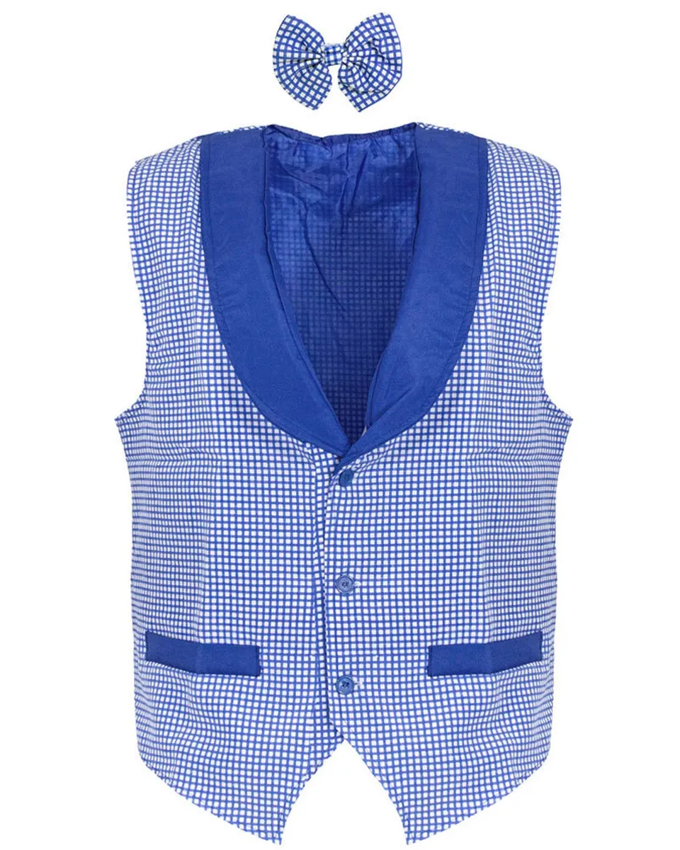 das-kost-mland-accessoires-oktoberfest-weste-fliege-blau-wei image 1