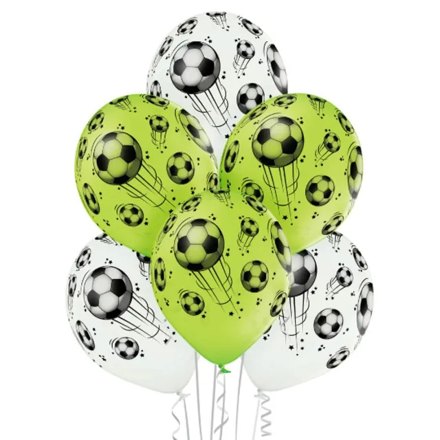 das-kost-mland-dekorationen-luftballon-fu-ball-30cm-6-stk image 1