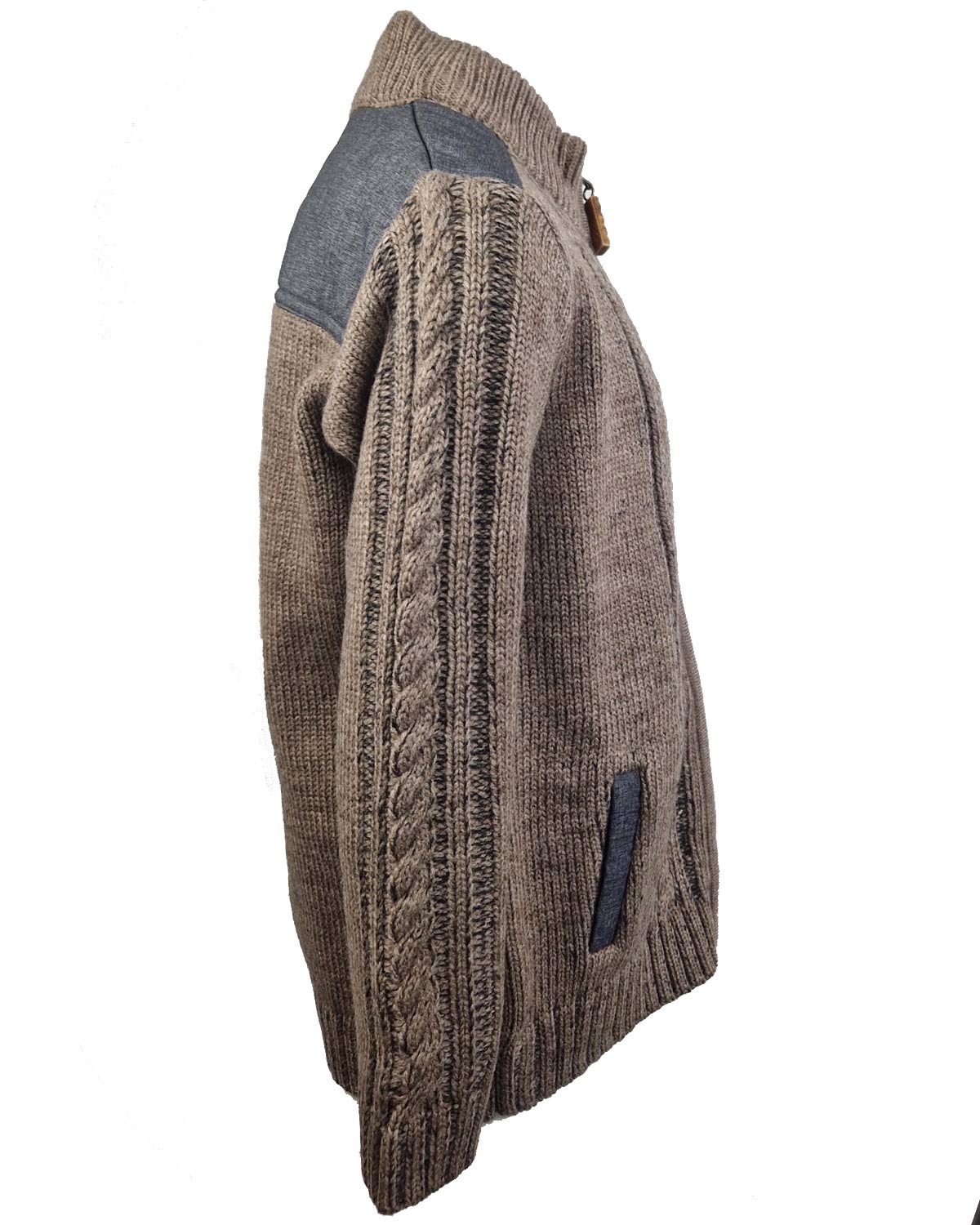 maddox-altwil-jungen-strickjacke-braun-zopfmuster-gr-128 image 2
