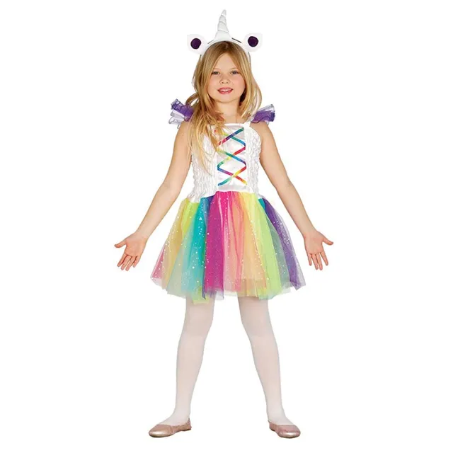 das-kost-mland-m-dchen-kid-einhorn-girl-kost-m-bunt-3-4-jahre image 1