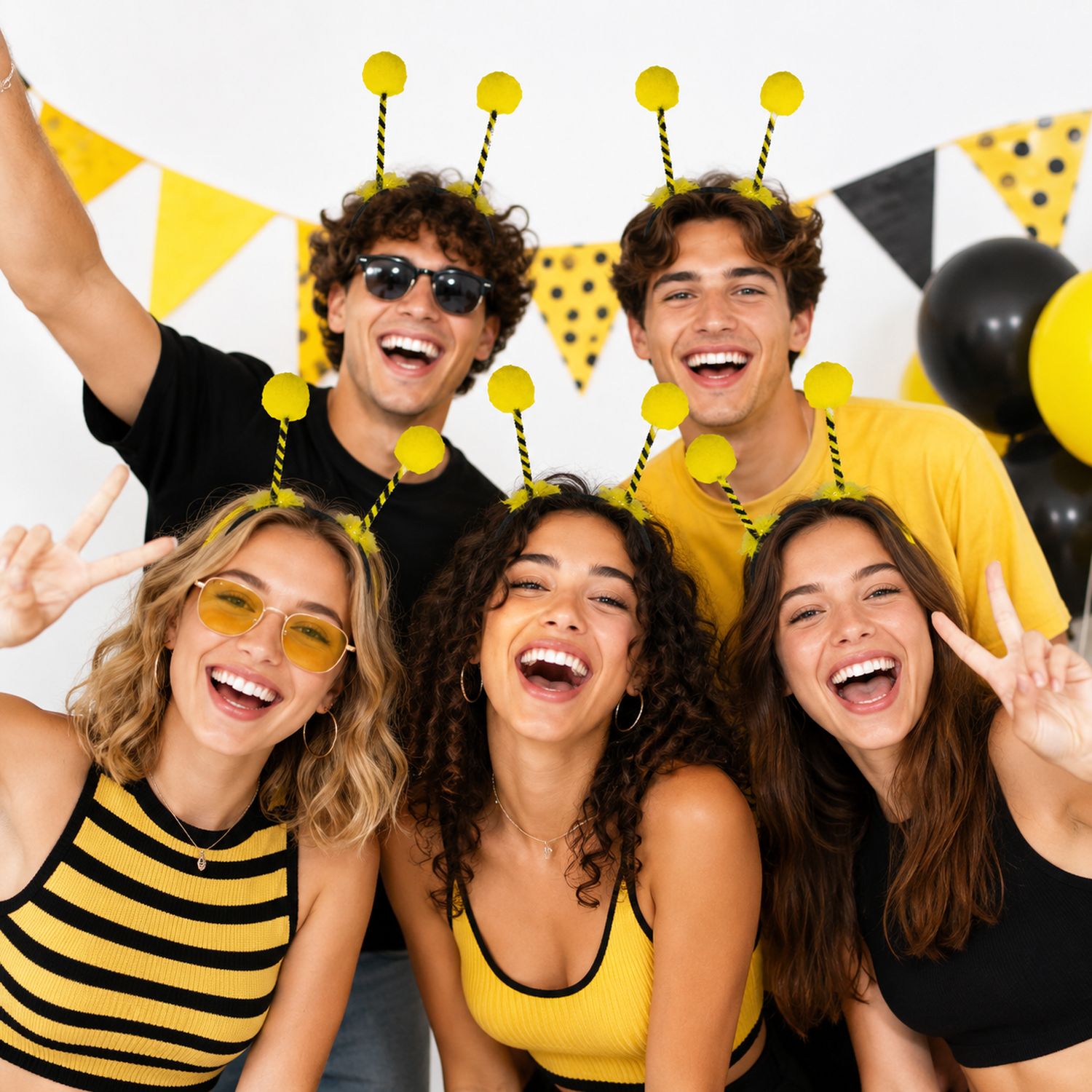 das-kost-mland-accessoires-bienen-haarreif-gelb-f-hler image 4