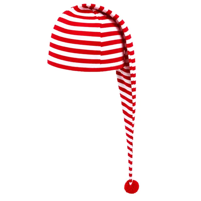 das-kost-mland-maxi-schlafm-tze-erwachsene-zipfelm-tze-rot-wei image 1