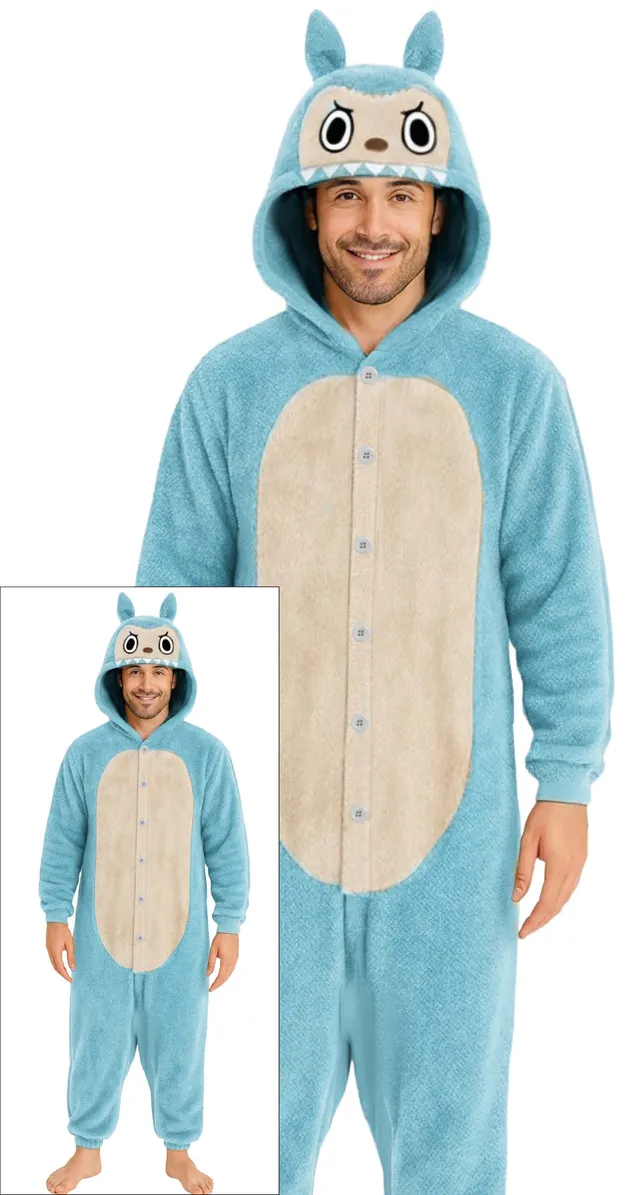 das-kost-mland-lulu-monster-pyjama-tierkost-m-blau-52-54-l image 1