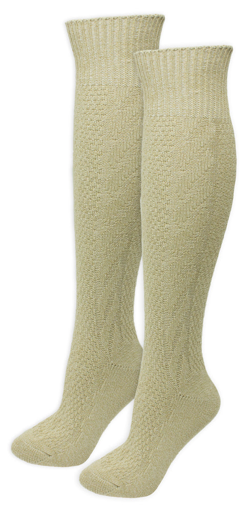 das-kost-mland-dekorationen-kniestr-mpfe-zopfmuster-beige-str-mpfe image 1