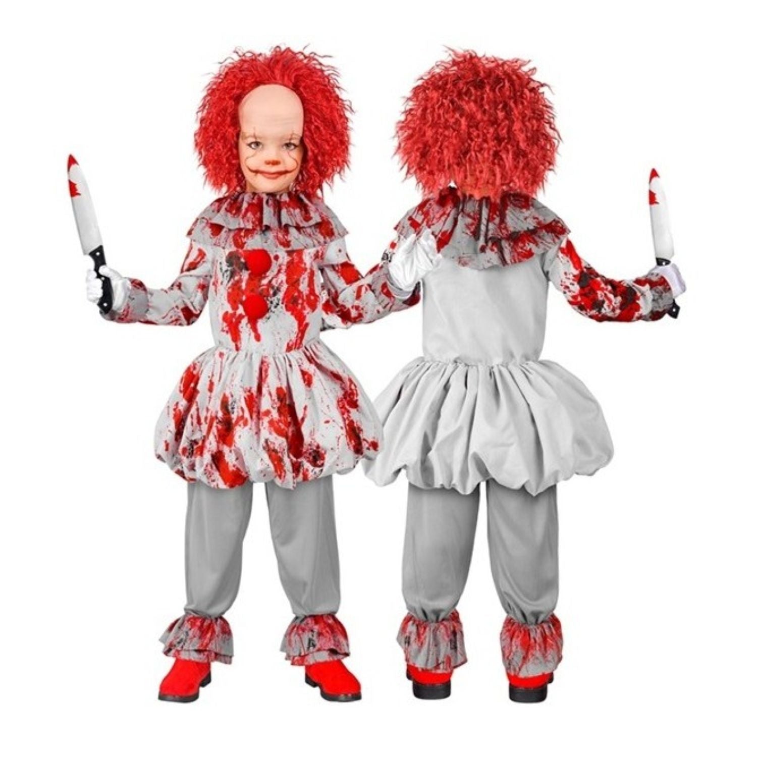 das-kost-mland-vintage-horror-clown-kinderkost-m-grau-128 image 3