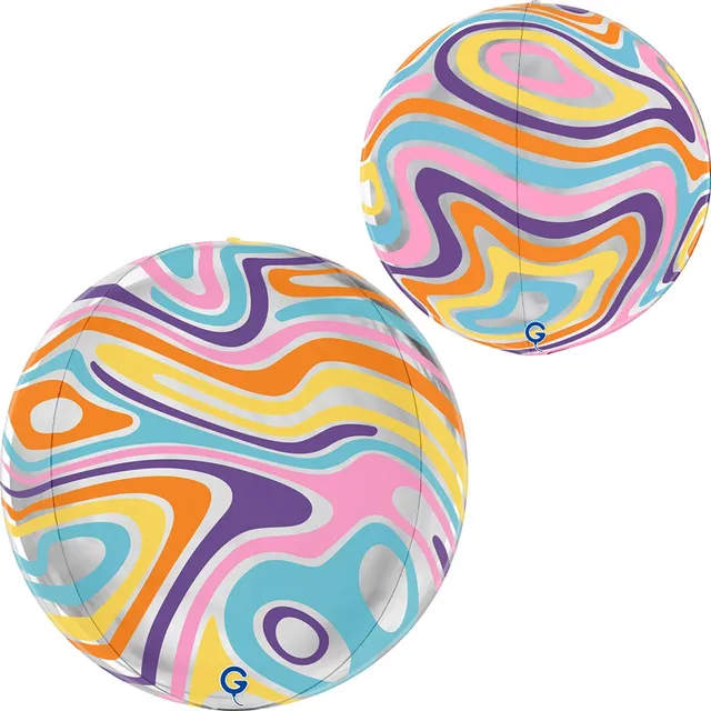 das-kost-mland-folienballon-globe-marble-4d-38cm image 1
