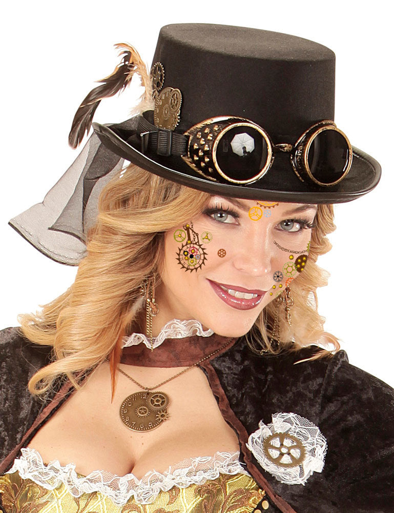 das-kost-mland-accessoires-face-art-tattoo-steampunk-bogen image 5