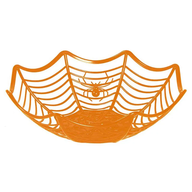 das-kost-mland-halloween-schale-spinnennetz-orange-s-igkeitenschale image 1