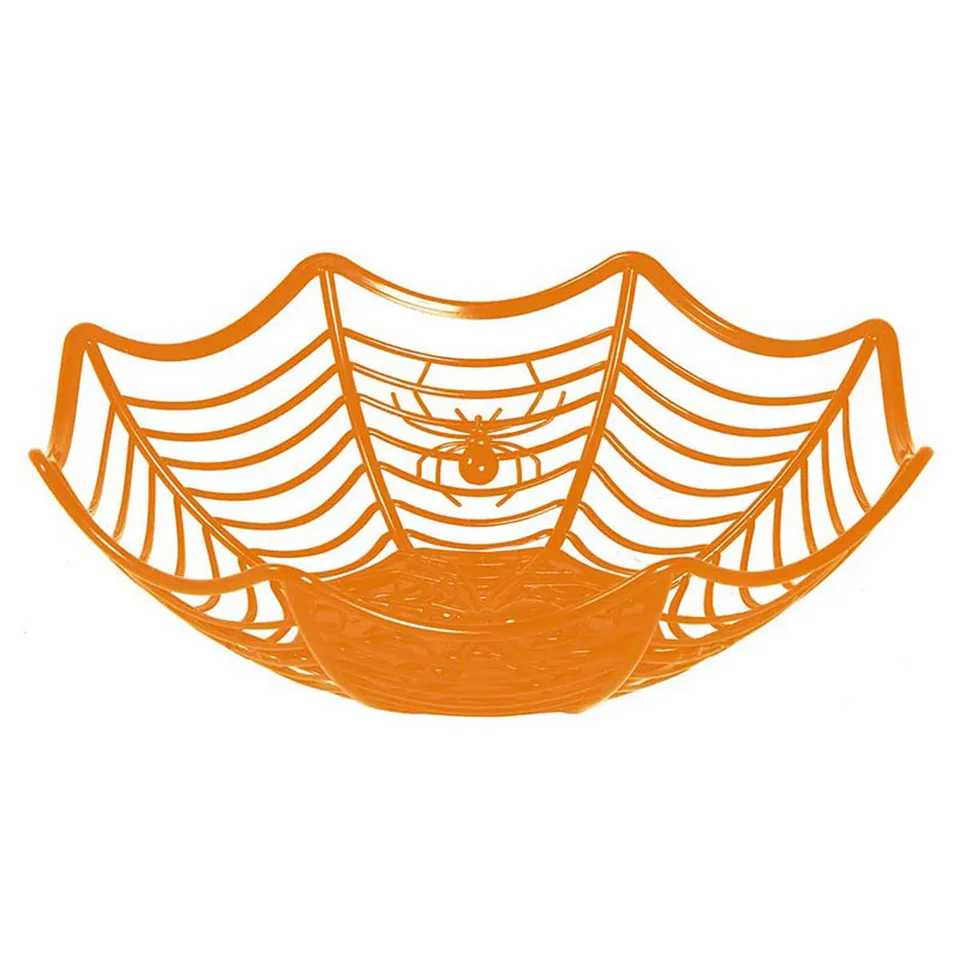 das-kost-mland-halloween-schale-spinnennetz-orange-s-igkeitenschale image 1