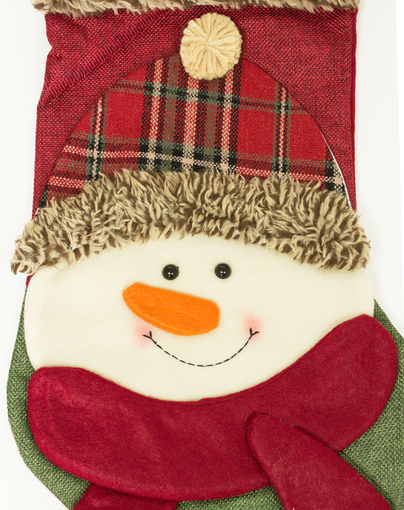 das-kost-mland-nikolausstiefel-weihnachtsstrumpf-45cm-schneemann image 2