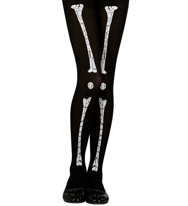 das-kost-mland-skelett-strumpfhose-kinder-70den-7-10-j image 1