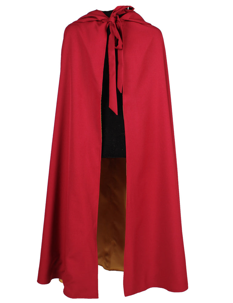 das-kost-mland-nomad-umhang-mit-kapuze-rot-gold-130-cm image 3