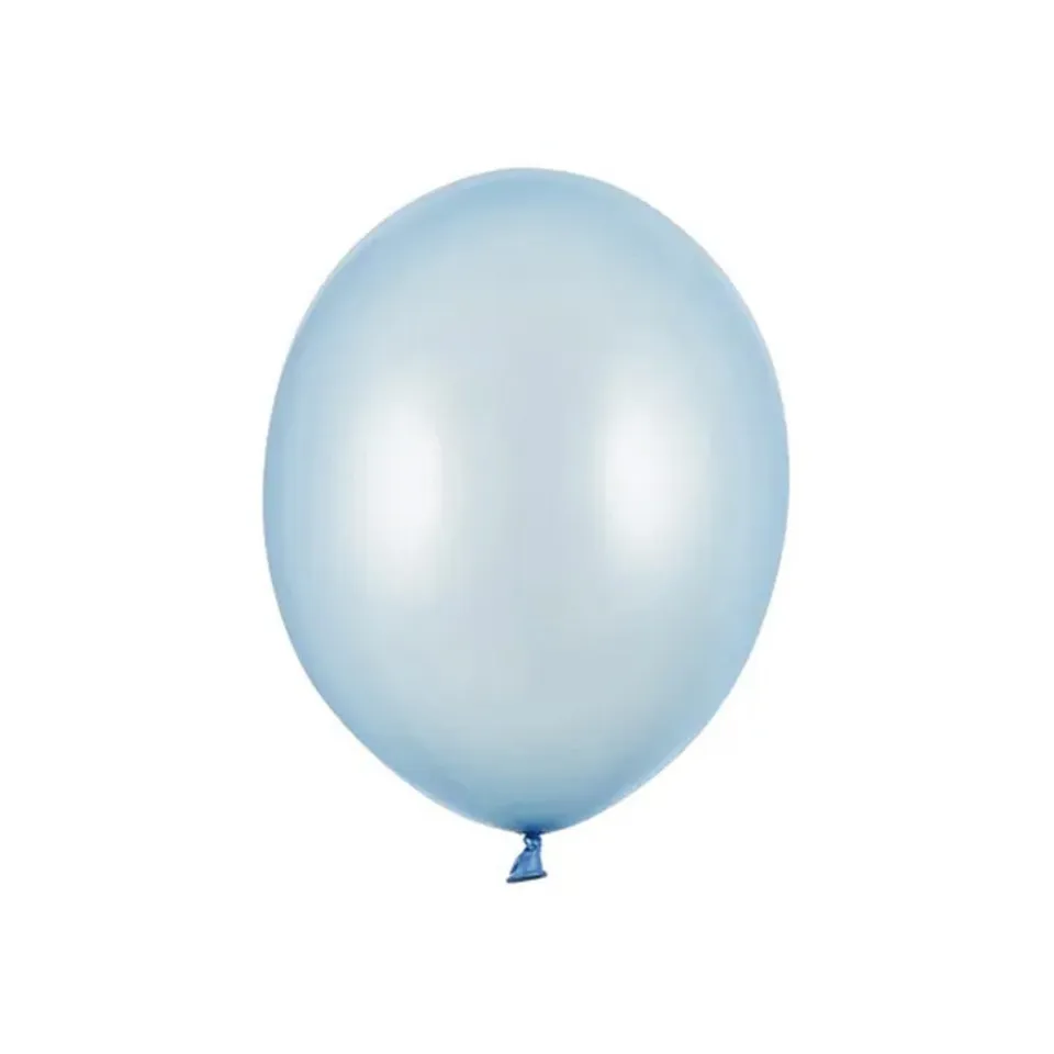 das-kost-mland-dekorationen-luftballon-12cm-uni-metallic-baby-blue-100st image 1