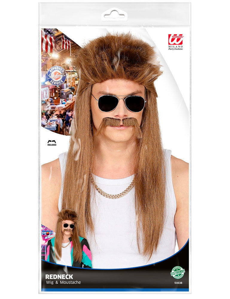 das-kost-mland-80er-per-cke-redneck-rotbraun-mit-schnurrbart image 2