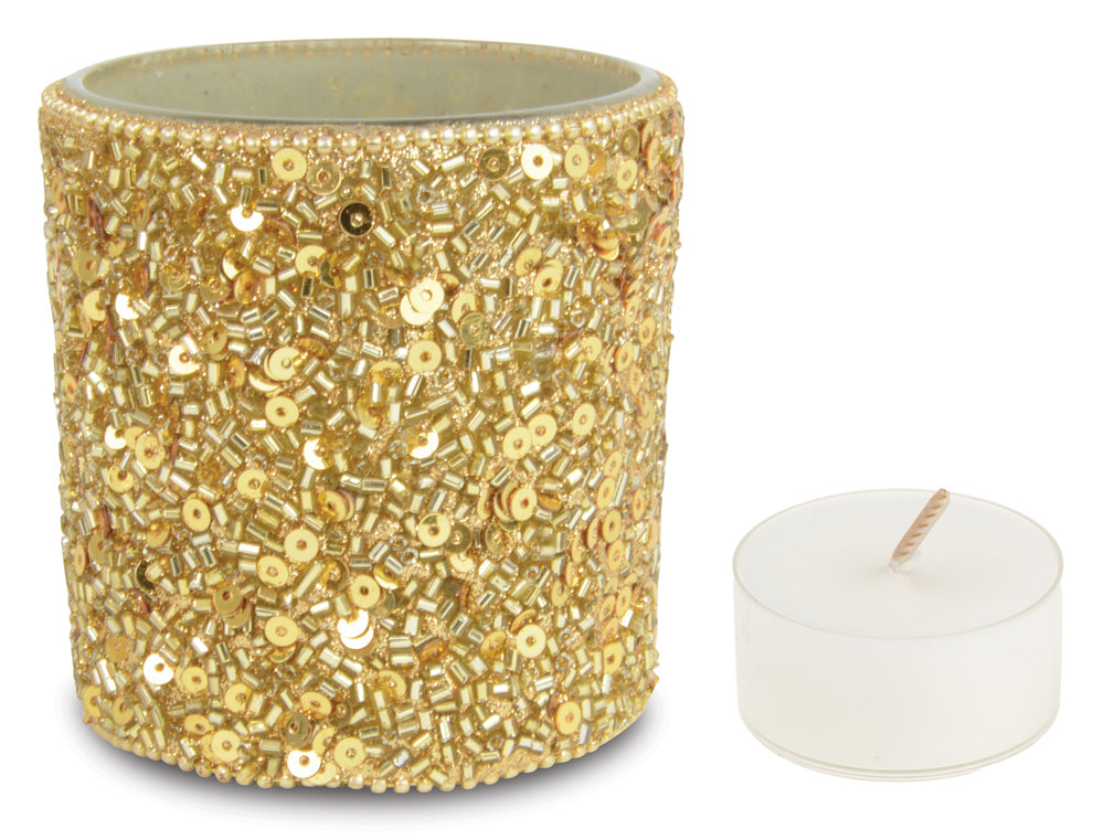 riffelmacher-xl-windlicht-pailletten-gold-7x9cm-deko image 2