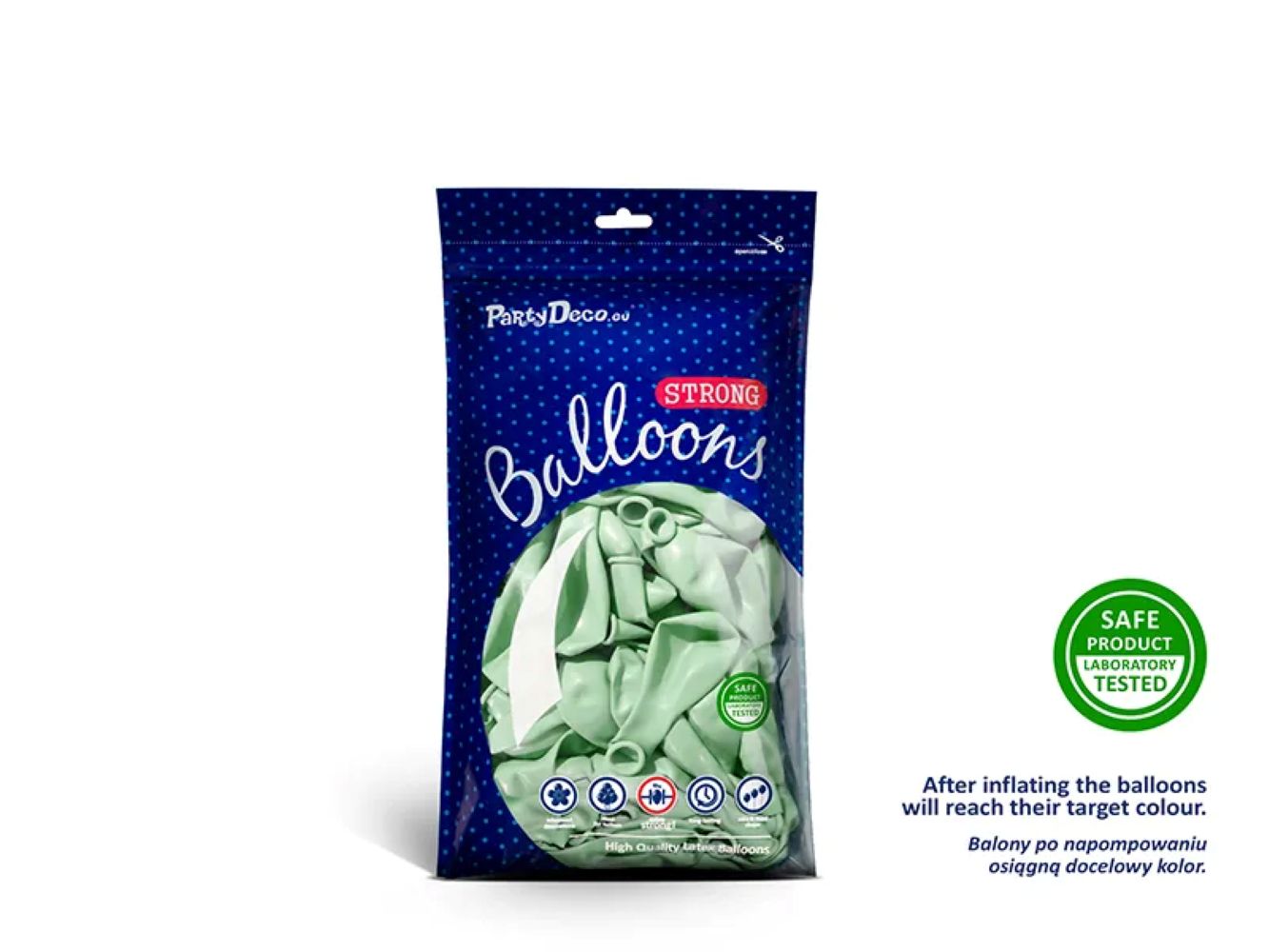 das-kost-mland-uni-pastell-luftballons-100-stk-pistachio image 2