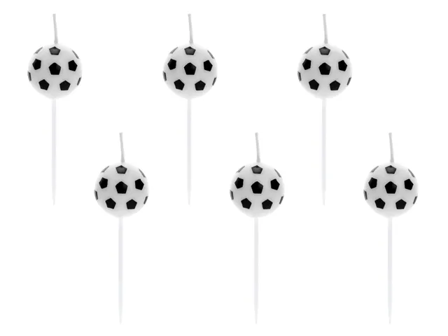 das-kost-mland-dekorationen-geburtstagskerzen-fu-ball-6-stk image 1